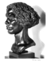 Somali Man Profile Head. Malvina Hoffman Bronze Sculpture