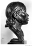 Tibetan Woman Profile Head. Malvina Hoffman Bronze Sculpture