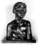 Jakun woman Front bust. Malvina Hoffman Bronze Sculpture