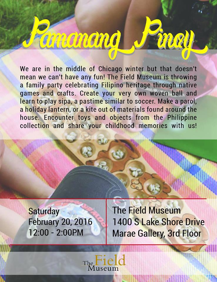 Event flier for Pamanang Pinoy: Games and Toys (c) Field Museum of Natural History - CC BY-NC 4.0