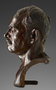 Benares Man. Bronze sculpture, bust by Malvina Hoffman, after current restoration treatment.