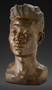 Chinese Student, North China. Bronze sculpture, bust by Malvina Hoffman, after current restoration treatment.