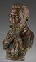 French Man. Bronze sculpture, bust by Malvina Hoffman, after current restoration treatment.