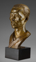 Korean Man. Bronze sculpture, bust by Malvina Hoffman, after current restoration treatment.