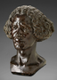 Somali Man. Bronze sculpture, bust by Malvina Hoffman, after current restoration treatment.