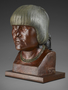 San Idlefonso Woman. Bronze sculpture, bust by Malvina Hoffman, after current restoration treatment.