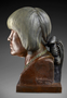 San Idlefonso Woman. Bronze sculpture, bust by Malvina Hoffman, after current restoration treatment.