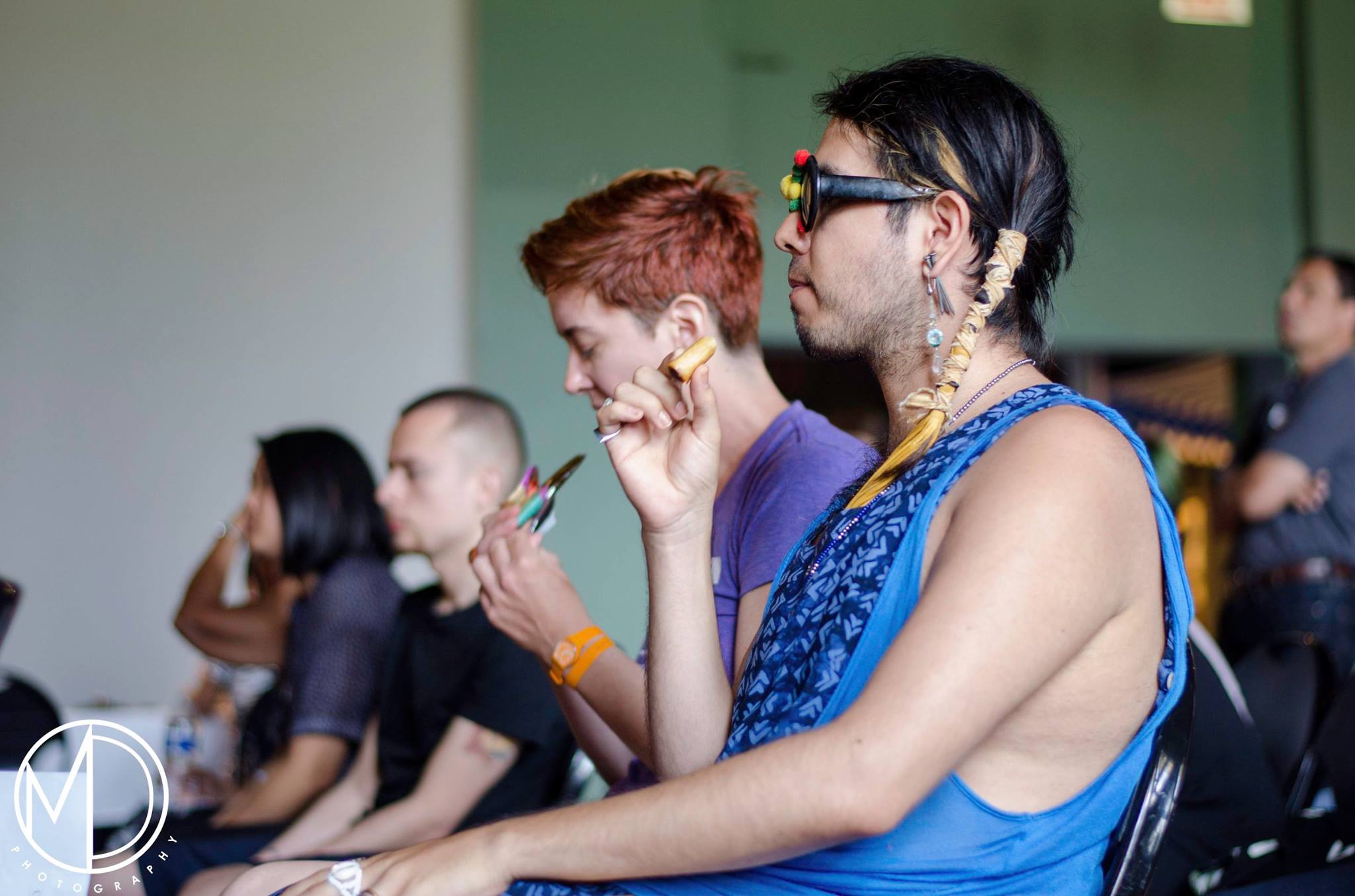 Guests listening to panel discussion and enjoying refreshments provided by Mr. and Mrs. Domingo, Jerico Domingo's parents. (c) Field Museum of Natural History - CC BY-NC 4.0