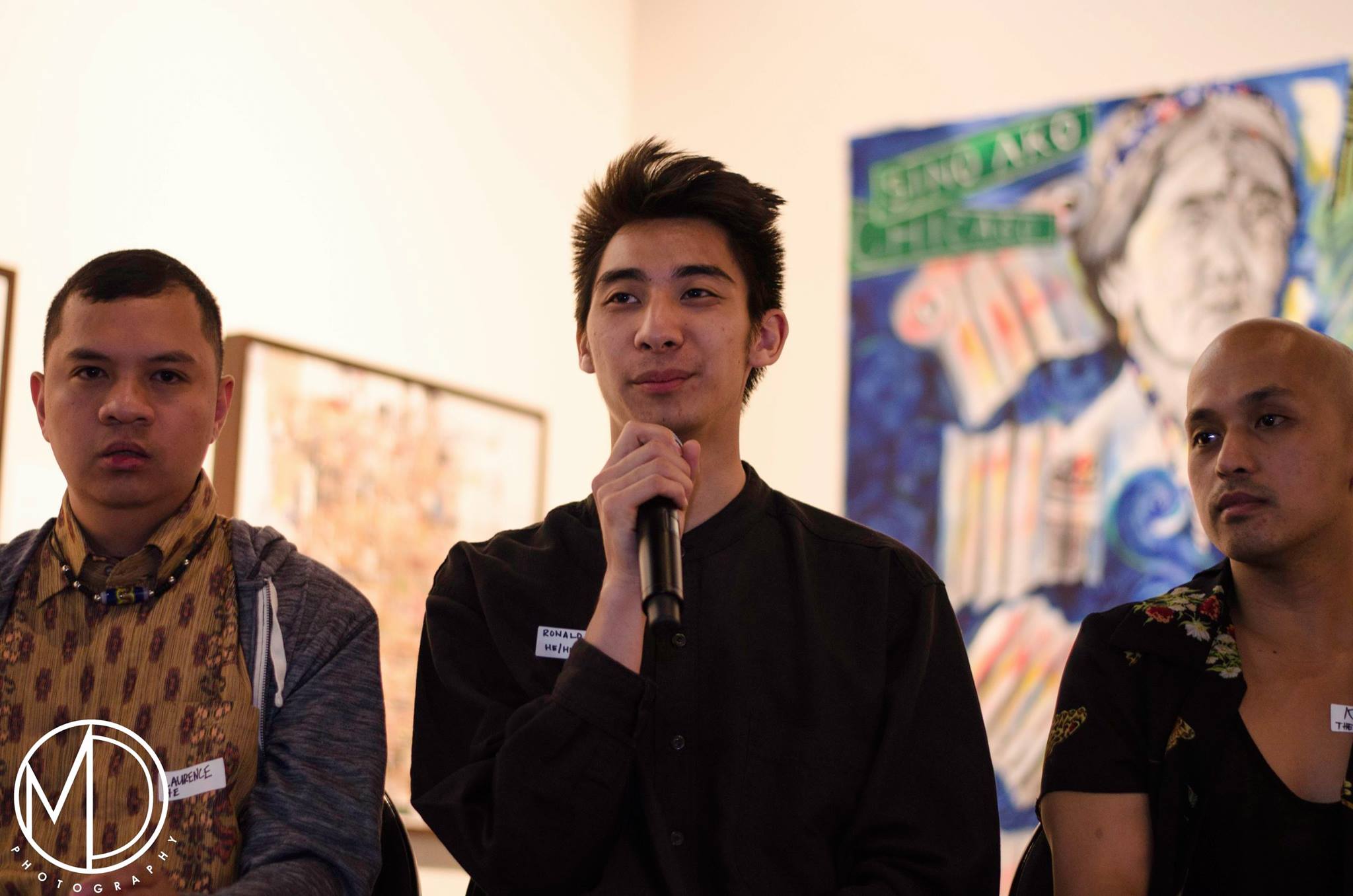 Panelists Laurence Tumpang, Ronald Amiscaray, and Kiam Marcello Junio (from left to right) participating in group discussion. (c) Field Museum of Natural History - CC BY-NC 4.0