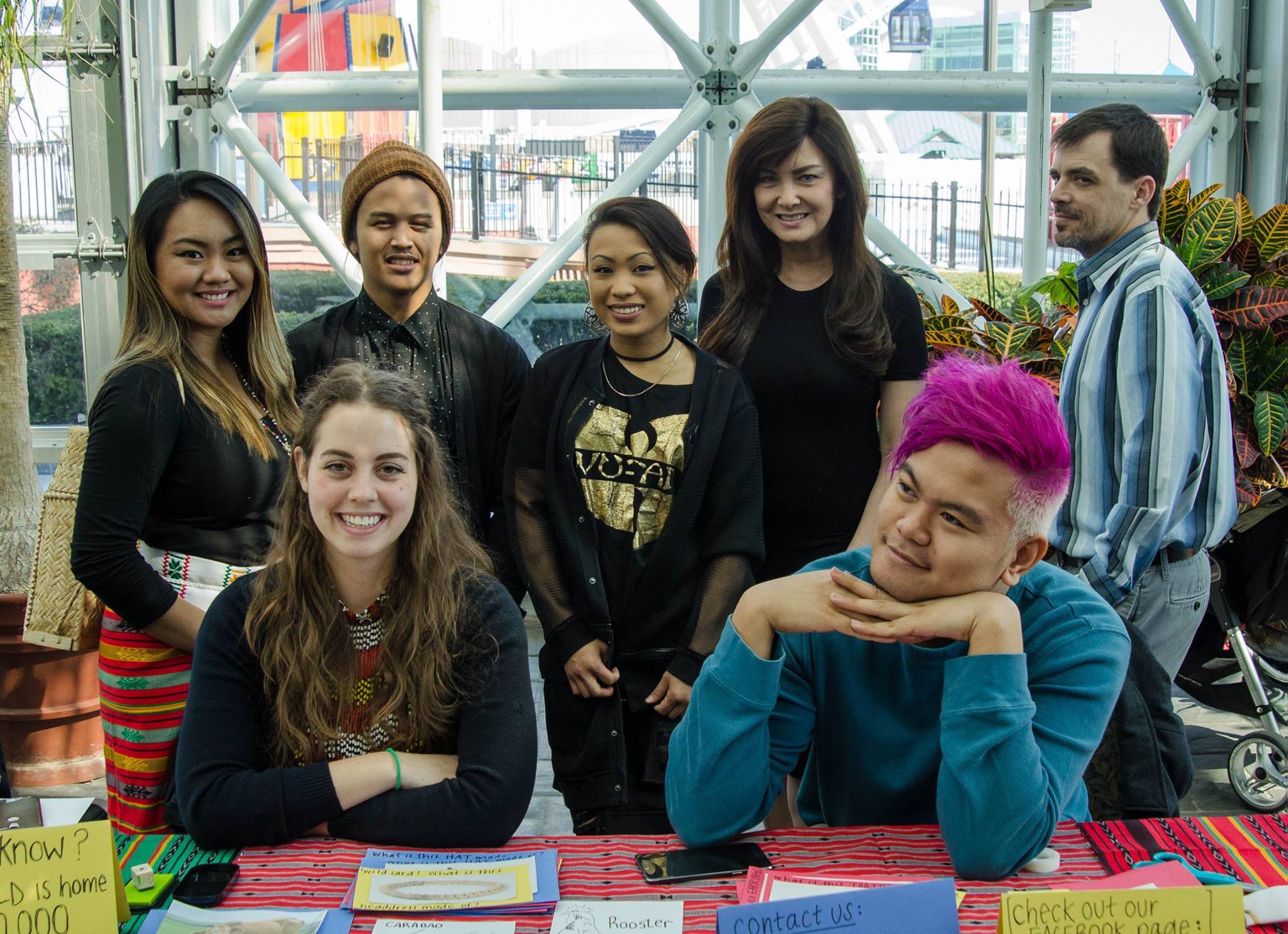 The Digital Co-curation Team poses for a photo at their table for PACF's Piyesta Pinoy (c) Field Museum of Natural History - CC BY-NC 4.0