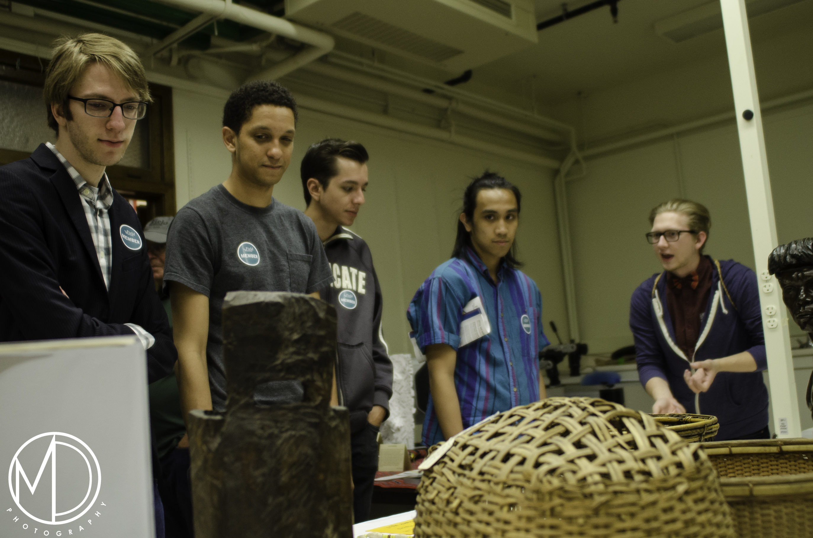 Joseph Furbeck describing objects from the Philippines Collection. (c) Field Museum of Natural History - CC BY-NC 4.0
