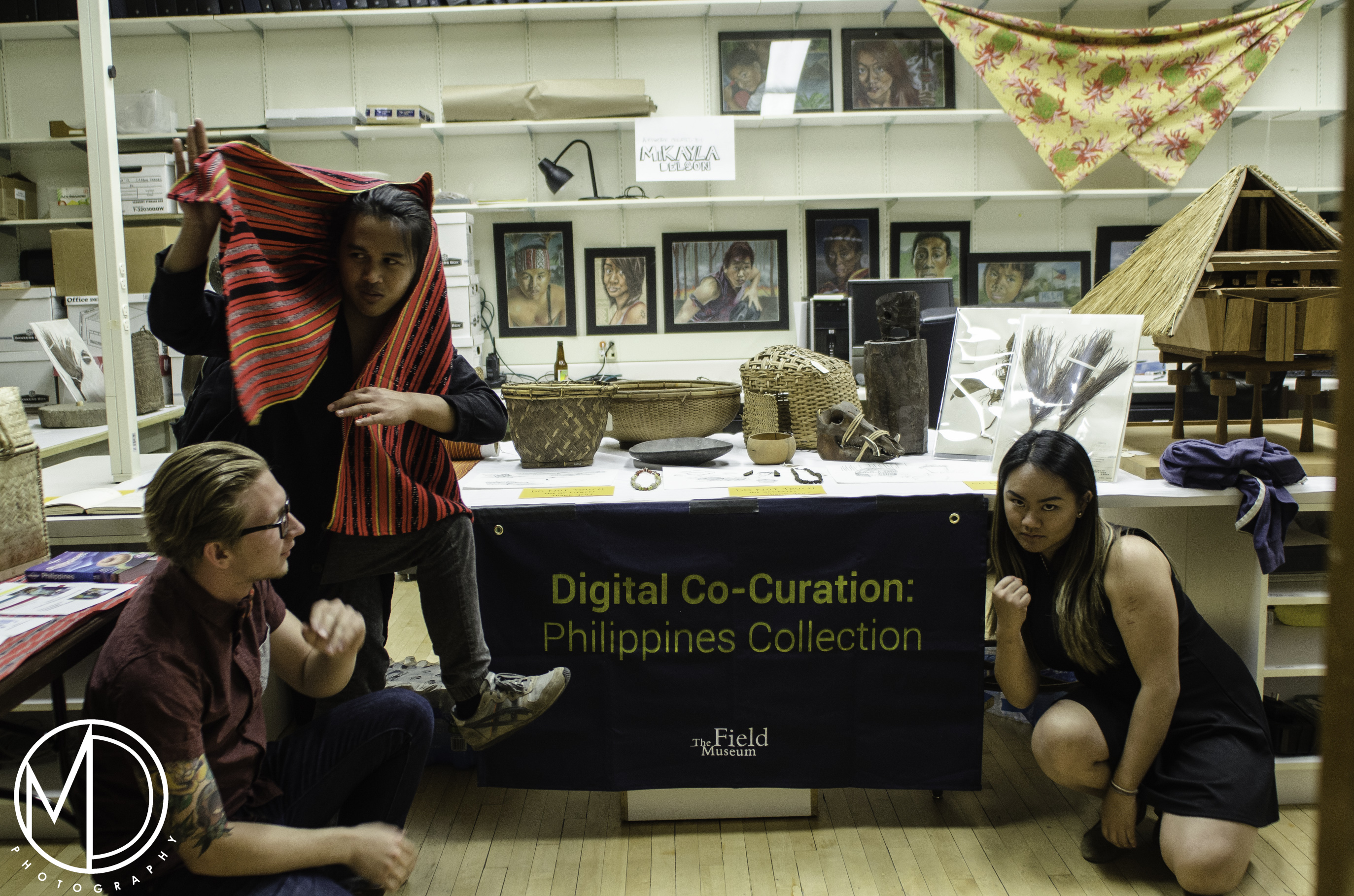 Members of the Philippine Co-curation team candid in front of their presentation. (c) Field Museum of Natural History - CC BY-NC 4.0