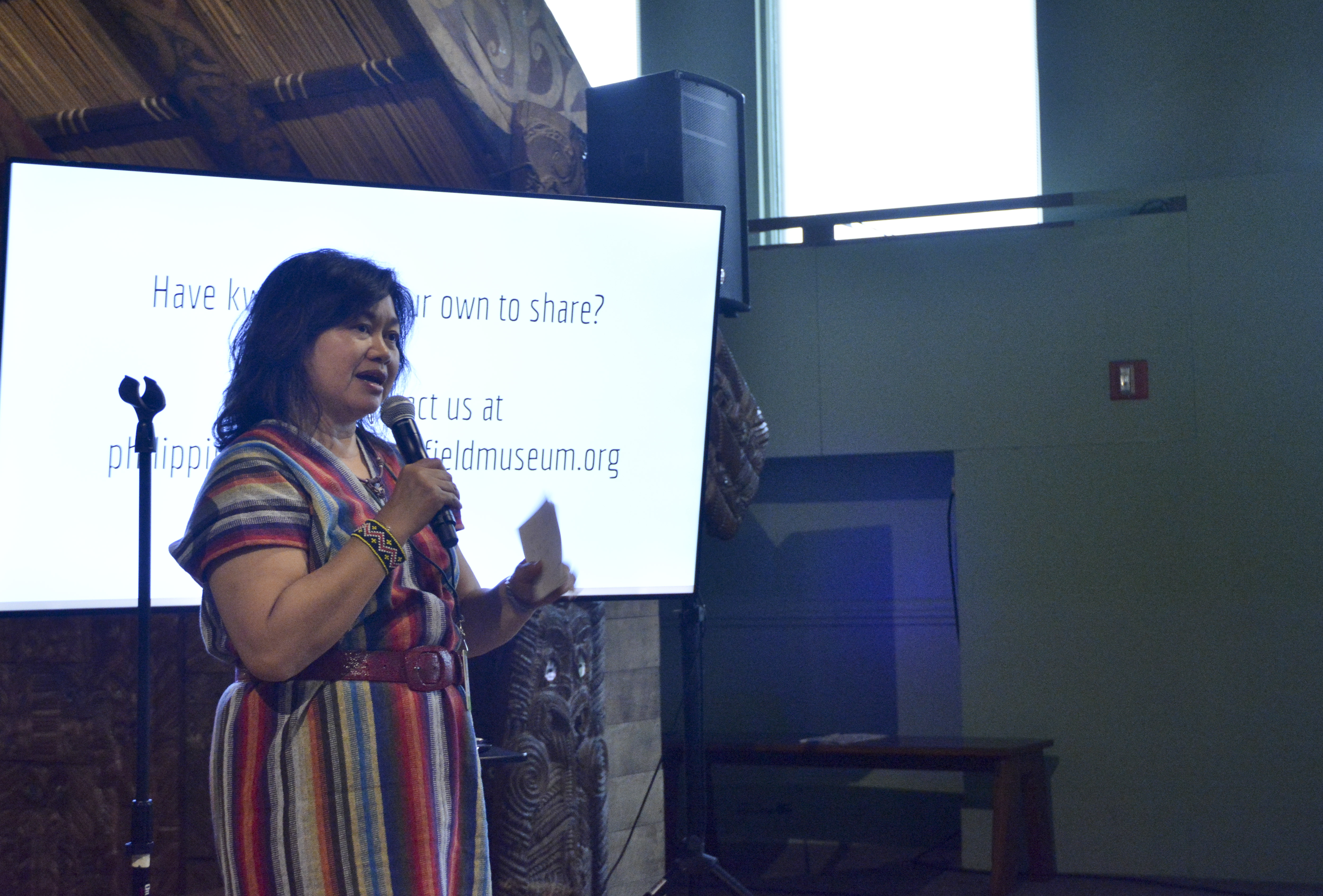 Almira Gilles presenting at the Pamanang Pinoy: A Retrospective (c) Field Museum of Natural History - CC BY-NC 4.0