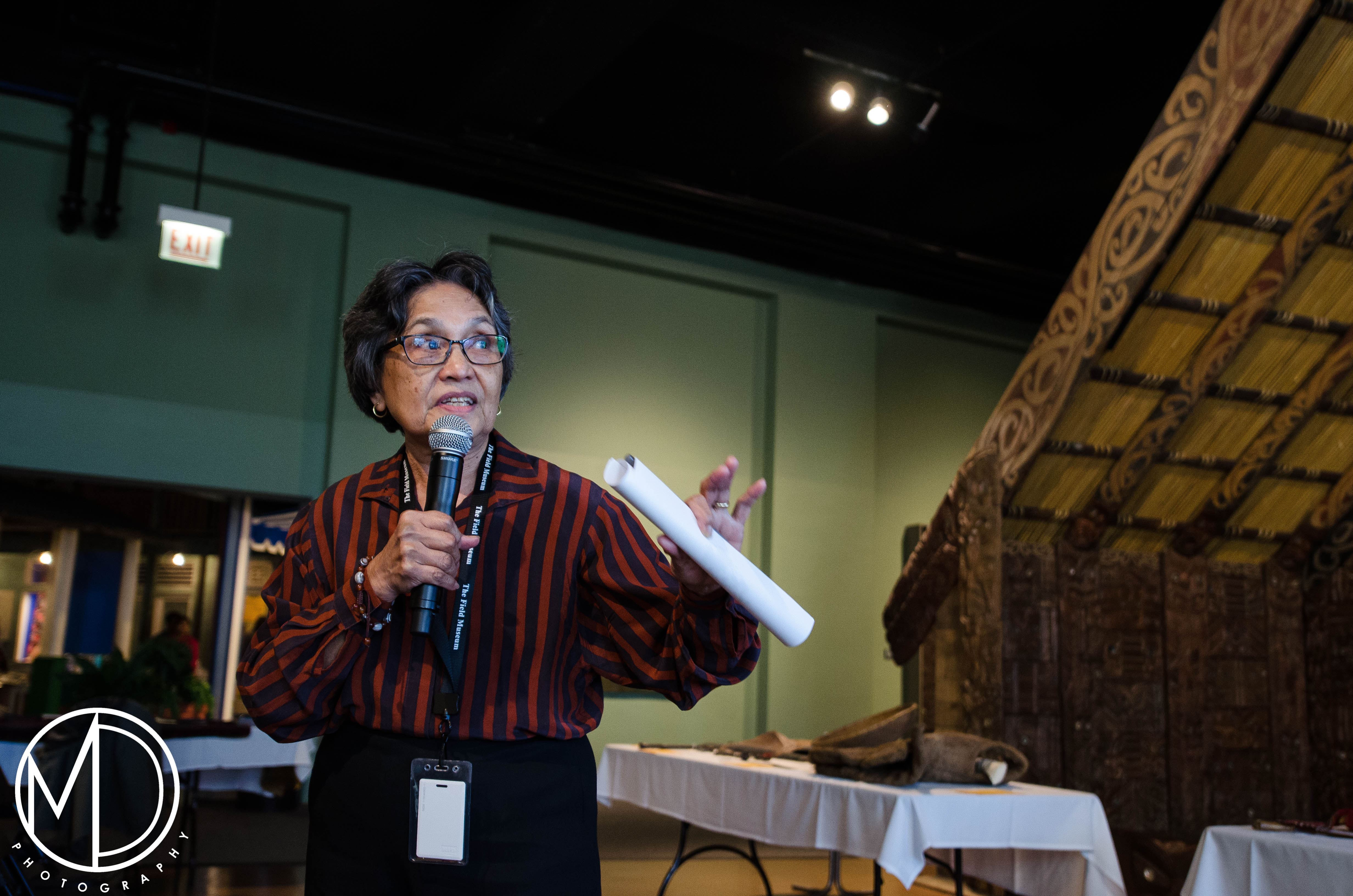 Juanita Salvador-Burris sharing during the event. (c) Field Museum of Natural History - CC BY-NC 4.0