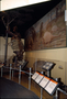 Ground Sloth skeleton and Charles Knight mural. Teeth, Tusks, and Tar Pits exhibit Construction progress.