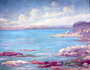 Corals once flourished where Chicago now stands.  Large reefs existed here in the mid-Silurian time, 430 million years ago. Paleozoic Era, Silurian Period. 9' x 11' mural painted by Charles R. Knight  .