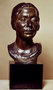 Bengali woman Front Head. Malvina Hoffman Bronze Sculpture [name Kamala Chatterji]