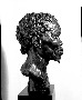 Bushman Man Profile Head. Malvina Hoffman Bronze Sculpture