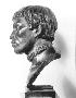 Carib Man Right  Profile Head. Malvina Hoffman Bronze Sculpture