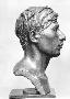 Maya Indian man. Profile Head Yucatan, Mexico. Malvina Hoffman Bronze Sculpture