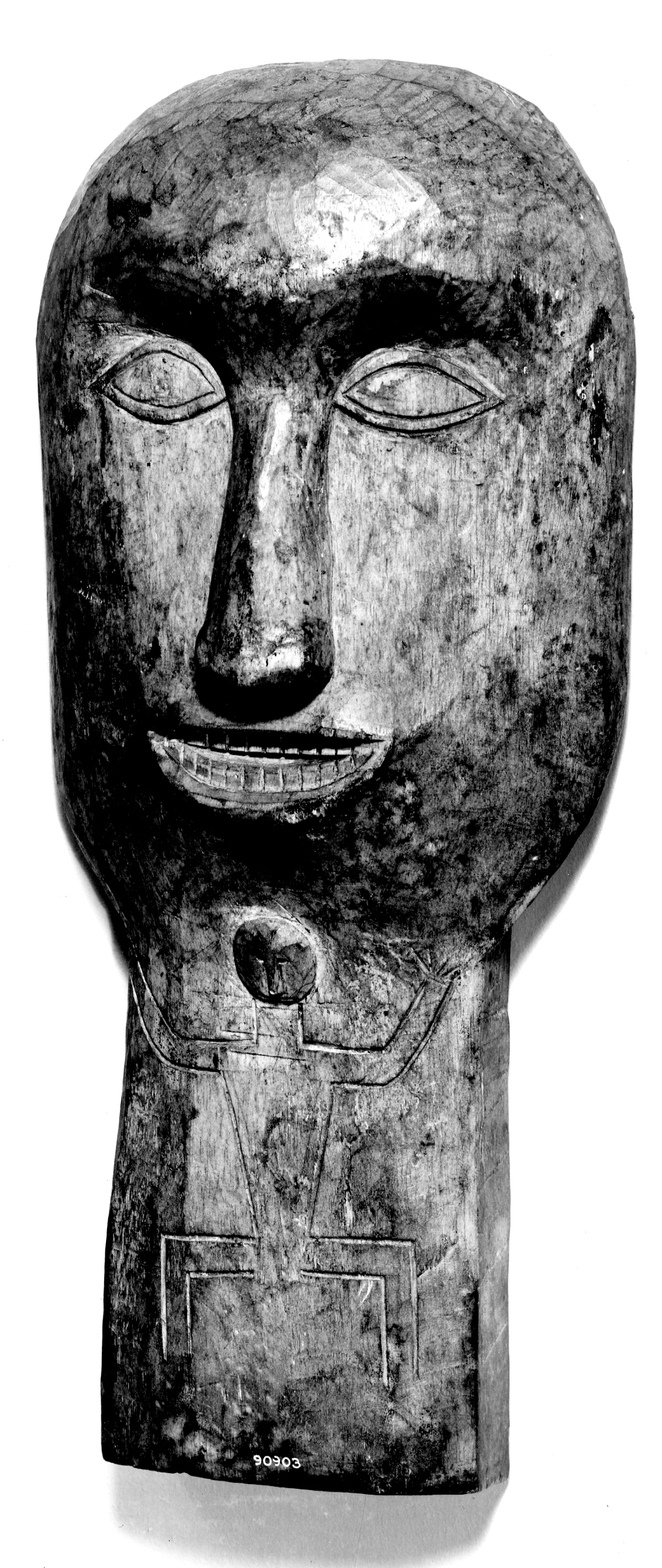 Anito human figure carved wood  