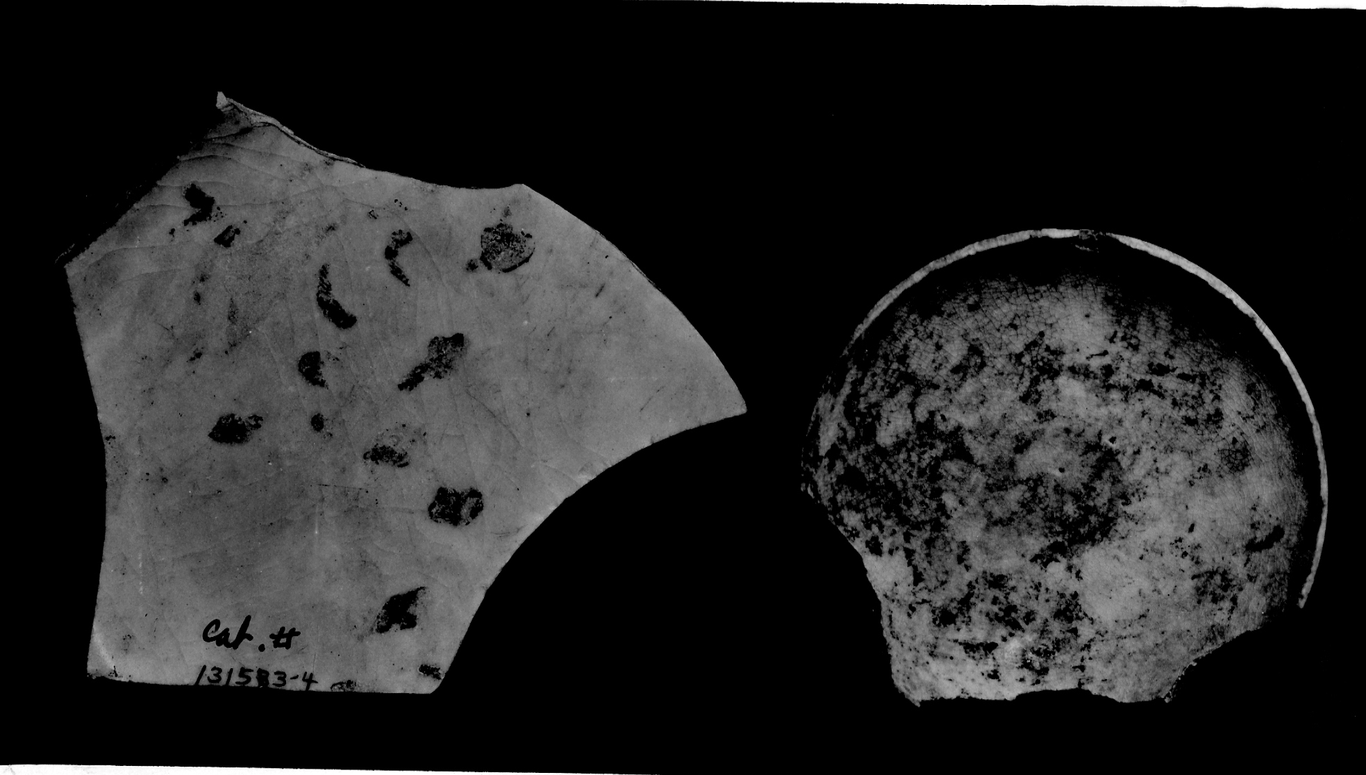 fragments of sherds  
