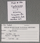 IMLS Silurian Reef Digitization Project, Image of a Silurian specimen label PE 76868