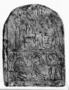 31660: Round-topped stela limestone