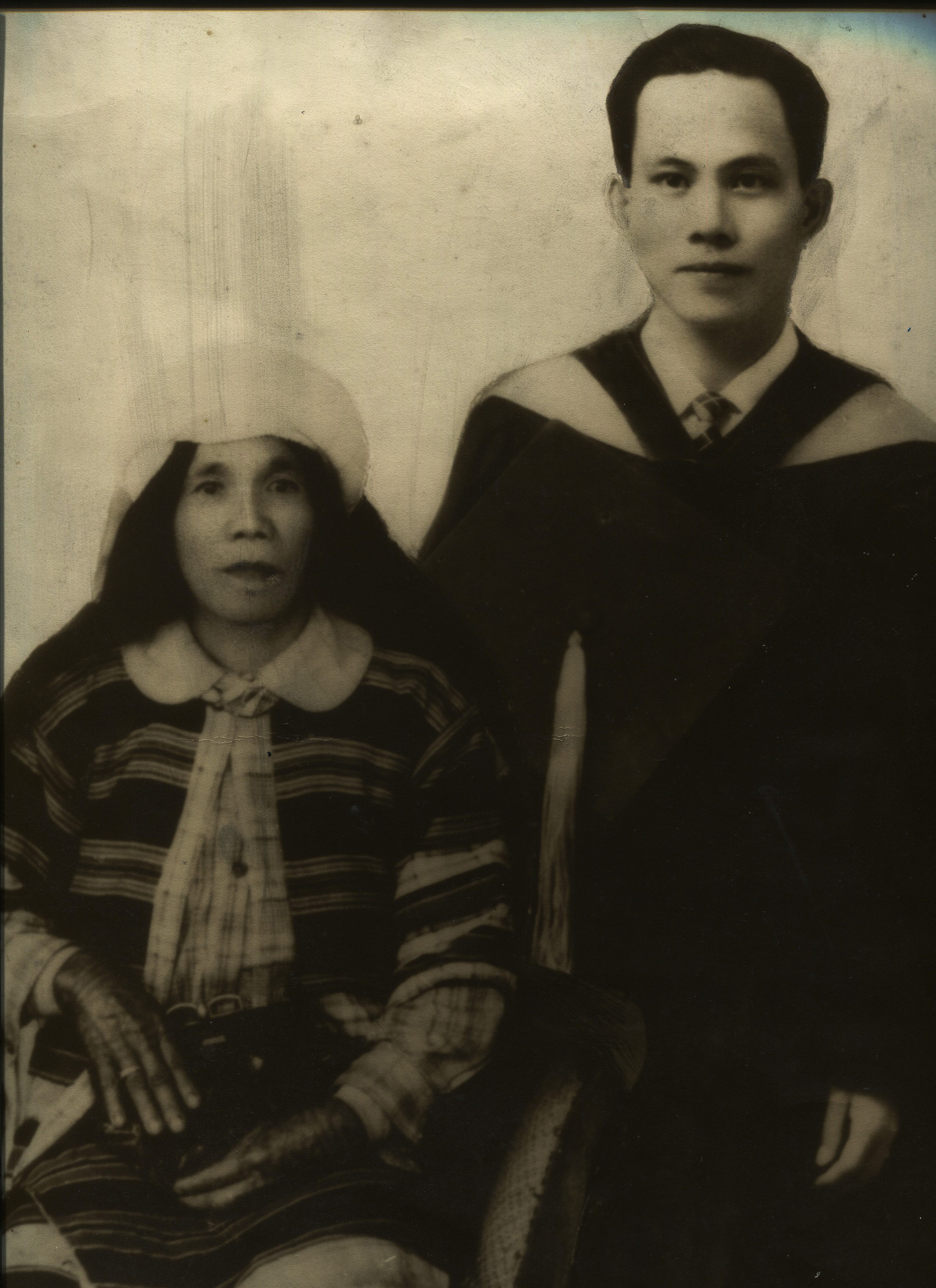 Carol Lamen's great-grandmother, Gloria Dickman, and her grandfather (Gloria's son) Kenny. Taken in Baguio, Philippines, while Kenny was in law school. He later joined the army and died in the Bataan Death March. Any views, findings, conclusions, or recommendations expressed in this story do not necessarily represent those of the National Endowment for the Humanities. 
