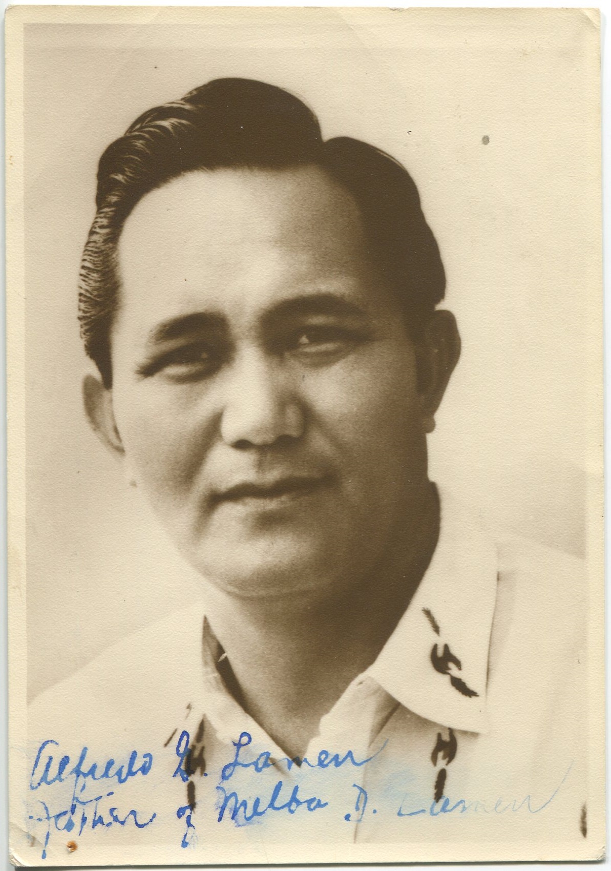 Photo of Alfredo Lamen, former First Provincial Governor of the Mountain Province. Any views, findings, conclusions, or recommendations expressed in this story do not necessarily represent those of the National Endowment for the Humanities. 