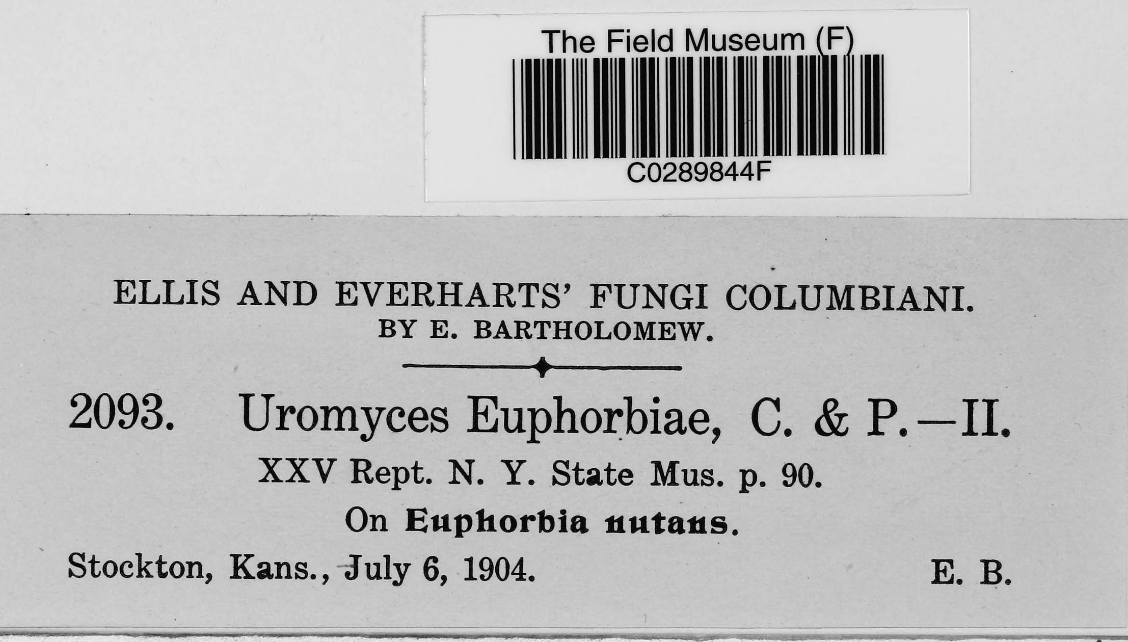 E. Bartholomew Botanical Collections