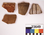 23649 clay (ceramic) vessel fragments (sherds)
