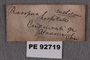 PE 92719 Label