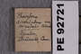 PE 92721 Label