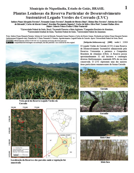 Plantas Lenhosas da Reserva Particular de Desenvolvimento Sustentável Legado Verdes do Cerrado