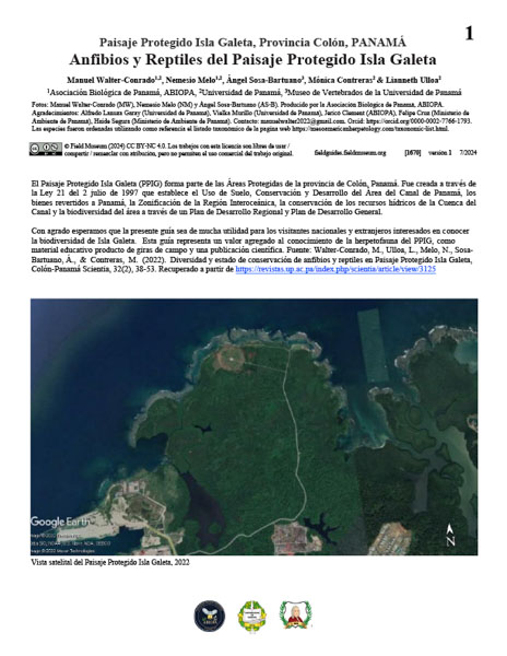 Amphibians and Reptiles of the Galeta Island Protected Landscape