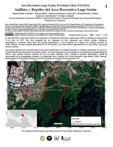 Anfibios y Reptiles del Área Recreativa Lago Gatún