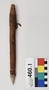 460.1 wood spear foreshaft with stone; flint point