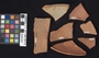 169833 clay (ceramic) vessel fragments (sherds)