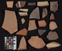 169826 clay (ceramic) vessel fragments (sherds)