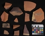 169810 clay (ceramic) vessel fragments (sherds)