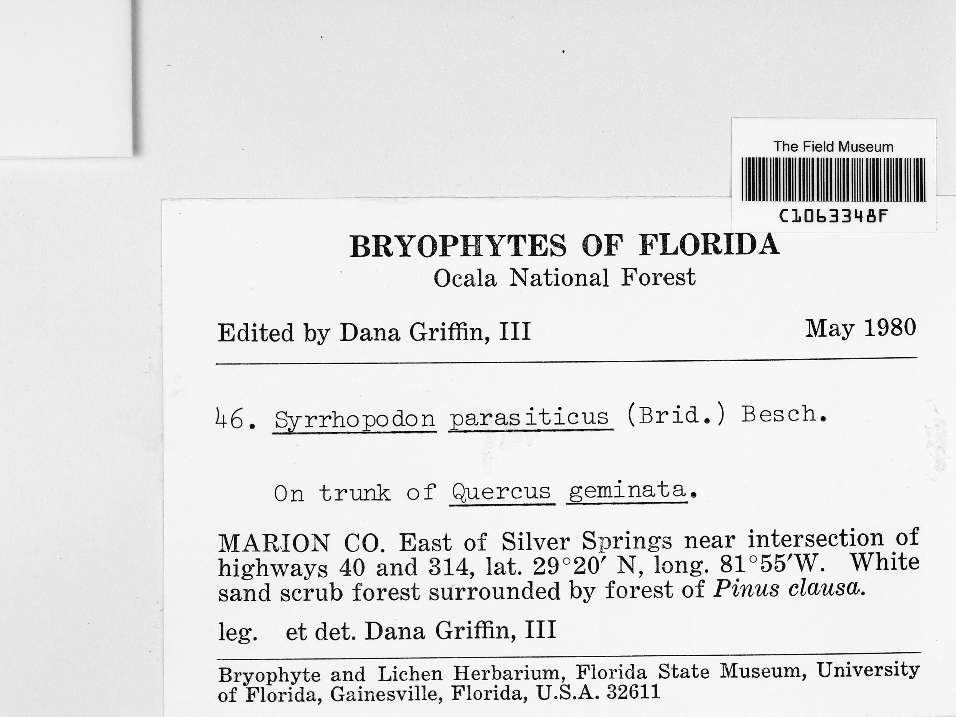 D. G. Griffin Botanical Collections