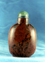 232126: snuff bottle glass, jade, gold