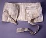 33107: White sash part of costume silk