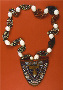beads, cotton ritual necklace. Beaded ritual necklace with pendant 242855: beads, cotton ritual necklace