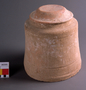 96595: terra cotta cinerary urn & lid