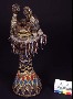 278758: glass beads, cloth, wood