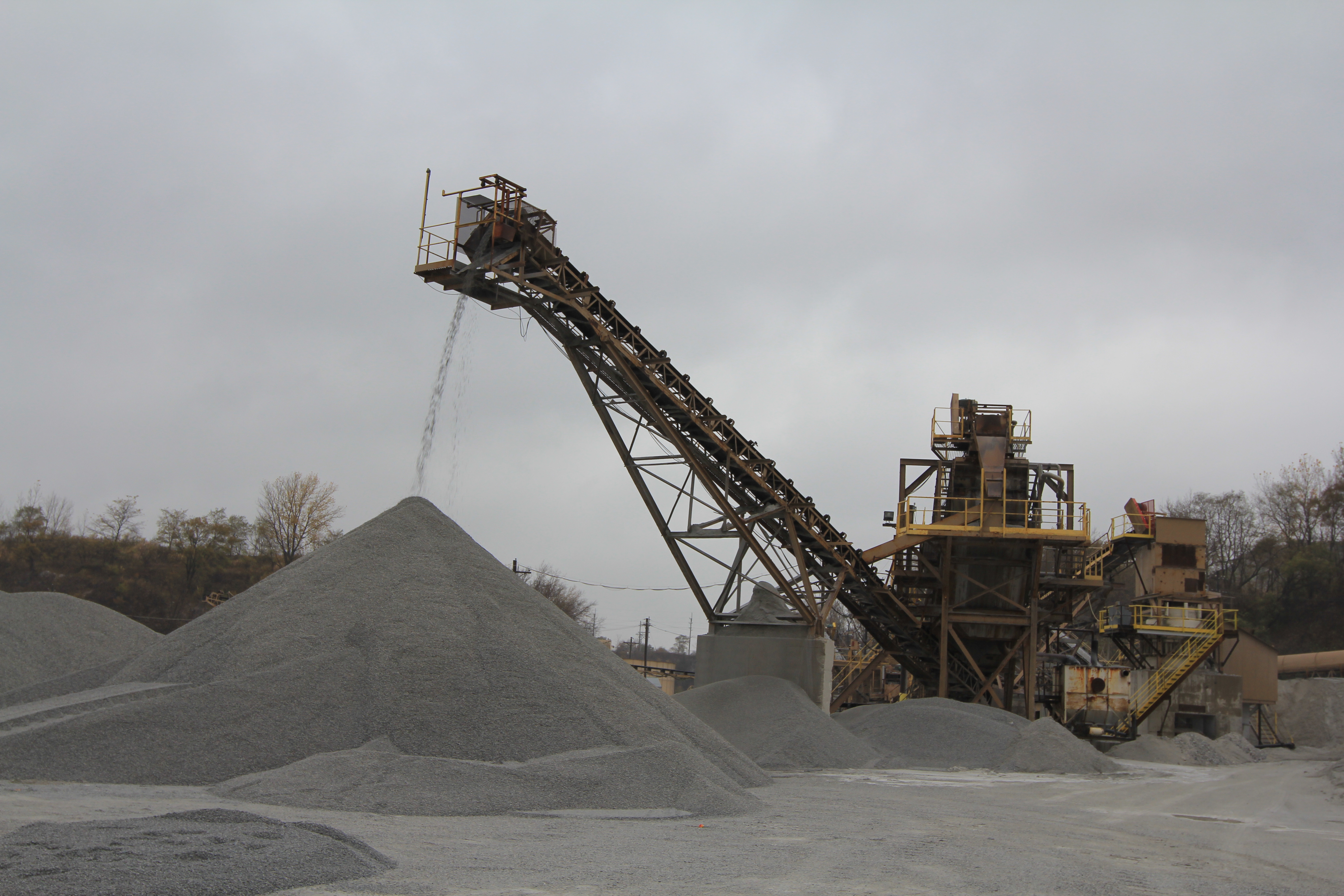 Silurian dolostone is quarried at Hanson Material Service Quarry  (Thornton Quarry) for aggregate for use in roads, train tracks, and cement.