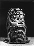8264 uhunmwun elao, metal; bronze pedestal figure head