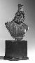 215666: Bronze bust of god Serapis